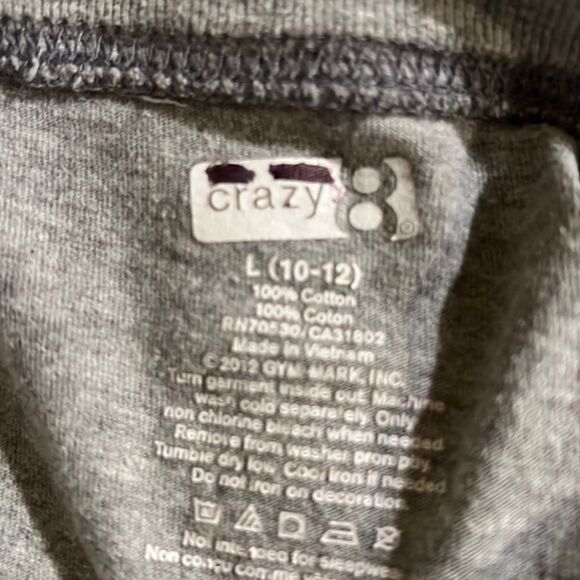 Crazy 8 youth boys gray size 10/12 sports shirt. - Picture 3 of 4
